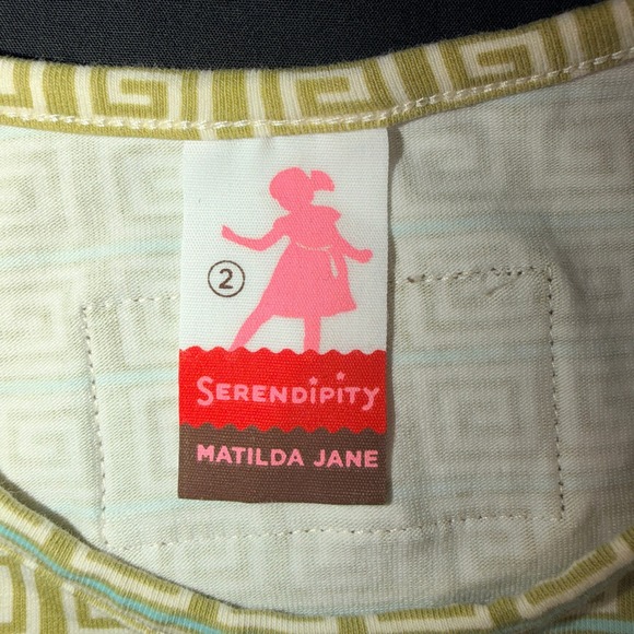 Matilda Jane Serendipity Swirly Sash Tie Whimsical Dress Size 2 - Picture 2 of 6
